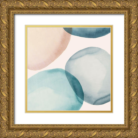 Soft Rocks II Gold Ornate Wood Framed Art Print with Double Matting by Watts, Eva