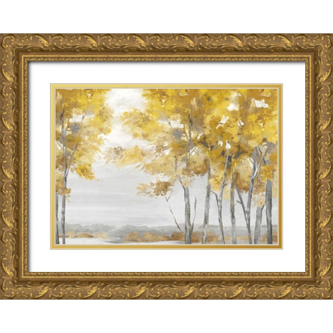 Selfless Yellow Gold Ornate Wood Framed Art Print with Double Matting by Watts, Eva