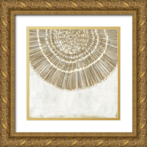 Woven Plate II Gold Ornate Wood Framed Art Print with Double Matting by Watts, Eva