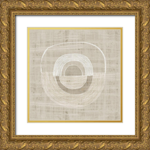 Organic Weave I  Gold Ornate Wood Framed Art Print with Double Matting by Watts, Eva