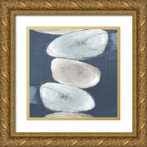 Inuk Shuk II Blue Version Gold Ornate Wood Framed Art Print with Double Matting by Watts, Eva