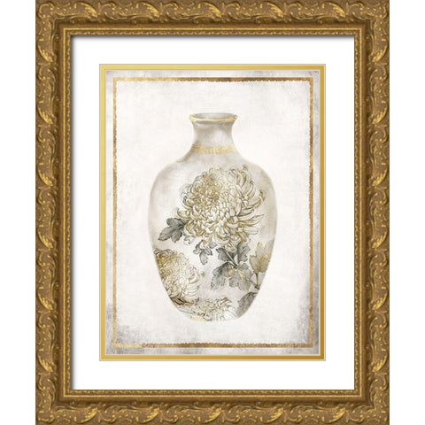 Priceless Vase I  Gold Ornate Wood Framed Art Print with Double Matting by Watts, Eva