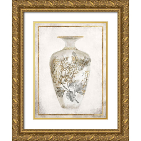 Priceless Vase II Gold Ornate Wood Framed Art Print with Double Matting by Watts, Eva