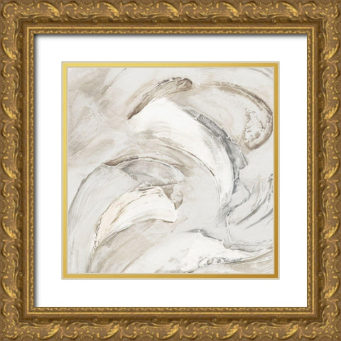 Ripples of Wave I  Gold Ornate Wood Framed Art Print with Double Matting by Watts, Eva