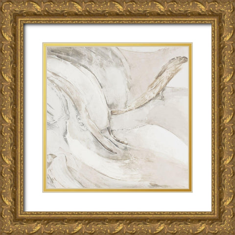 Ripples of Wave II Gold Ornate Wood Framed Art Print with Double Matting by Watts, Eva