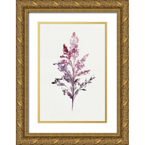 Botanical II Gold Ornate Wood Framed Art Print with Double Matting by Isabelle Z