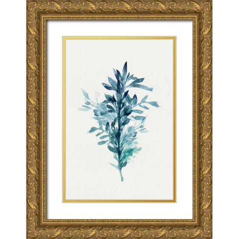 Botanical III Gold Ornate Wood Framed Art Print with Double Matting by Isabelle Z
