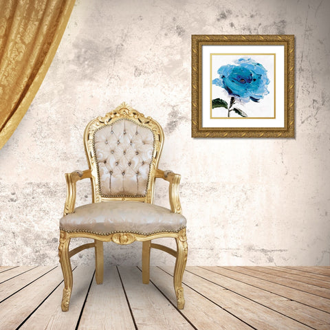 Sherry I  Gold Ornate Wood Framed Art Print with Double Matting by Isabelle Z