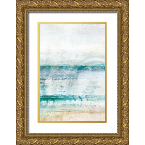 Waverly II Gold Ornate Wood Framed Art Print with Double Matting by Isabelle Z