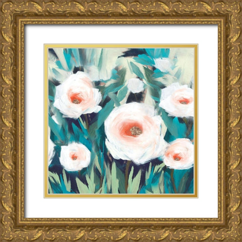 By the Leaves Gold Ornate Wood Framed Art Print with Double Matting by Isabelle Z