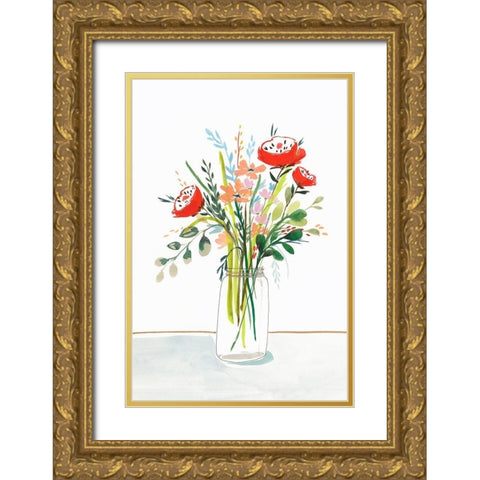 Spring Clean I  Gold Ornate Wood Framed Art Print with Double Matting by Isabelle Z