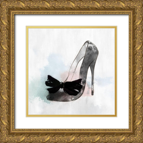 Black Heel I Gold Ornate Wood Framed Art Print with Double Matting by Isabelle Z
