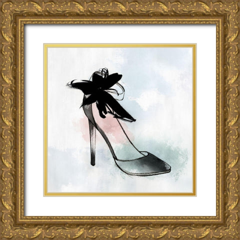 Black Heel II Gold Ornate Wood Framed Art Print with Double Matting by Isabelle Z