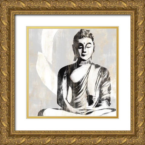 Buddha II Gold Ornate Wood Framed Art Print with Double Matting by Isabelle Z