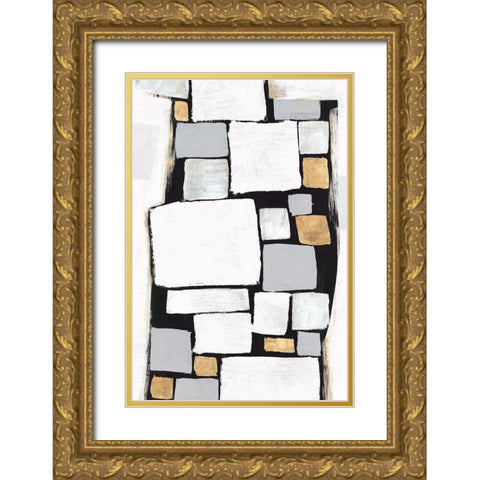 Stacks II  Gold Ornate Wood Framed Art Print with Double Matting by Isabelle Z