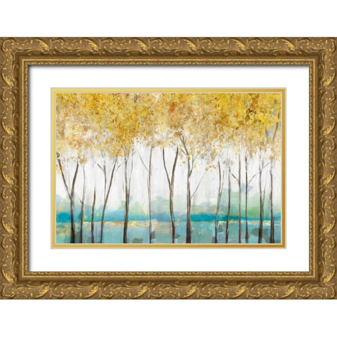 Molto Gold Ornate Wood Framed Art Print with Double Matting by Isabelle Z