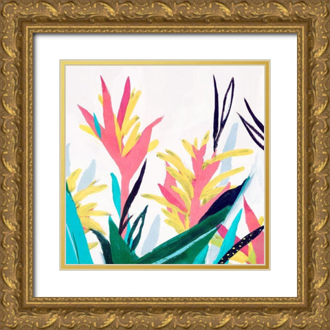 Alpinia II  Gold Ornate Wood Framed Art Print with Double Matting by Isabelle Z