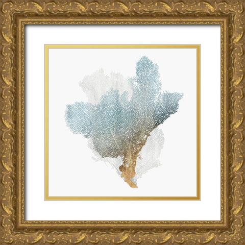Delicate Coral III  Gold Ornate Wood Framed Art Print with Double Matting by Isabelle Z
