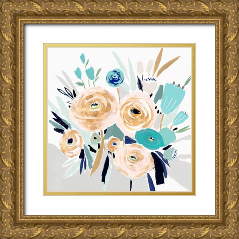 Sweet Mary I  Gold Ornate Wood Framed Art Print with Double Matting by Isabelle Z