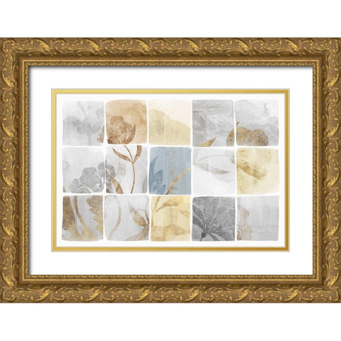 Neutral Titles  Gold Ornate Wood Framed Art Print with Double Matting by Isabelle Z