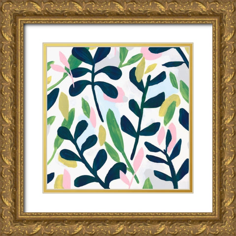 Into the Forest II  Gold Ornate Wood Framed Art Print with Double Matting by Isabelle Z