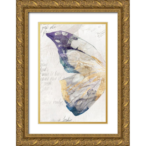 Butterfly Effect II  Gold Ornate Wood Framed Art Print with Double Matting by Isabelle Z