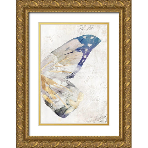 Butterfly Effect III  Gold Ornate Wood Framed Art Print with Double Matting by Isabelle Z