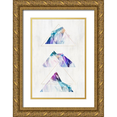 Clear Cut I  Gold Ornate Wood Framed Art Print with Double Matting by Isabelle Z