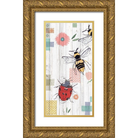 Backyard Summer II  Gold Ornate Wood Framed Art Print with Double Matting by Isabelle Z