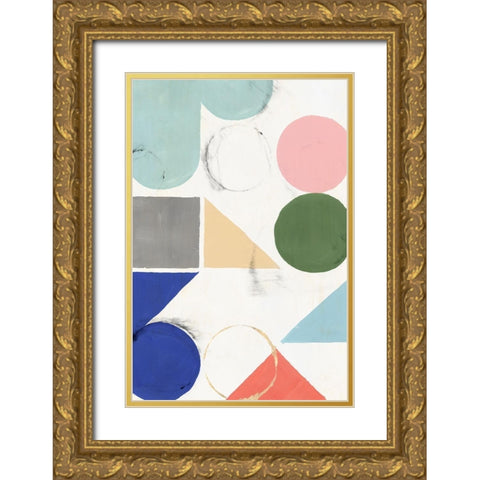 Fusion II  Gold Ornate Wood Framed Art Print with Double Matting by Isabelle Z