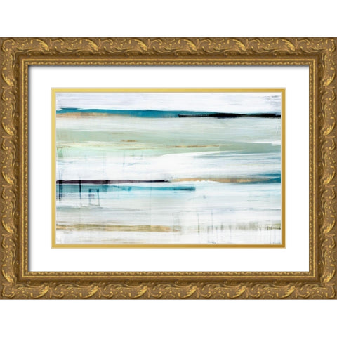Standing Still II  Gold Ornate Wood Framed Art Print with Double Matting by Isabelle Z