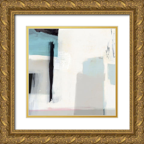 Underline I  Gold Ornate Wood Framed Art Print with Double Matting by Isabelle Z