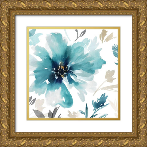 Finesse I  Gold Ornate Wood Framed Art Print with Double Matting by Isabelle Z