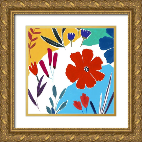 Cheerfulness II  Gold Ornate Wood Framed Art Print with Double Matting by Isabelle Z