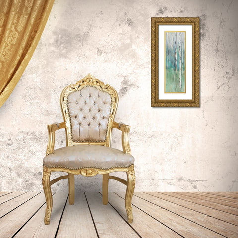 Foothills II  Gold Ornate Wood Framed Art Print with Double Matting by Isabelle Z