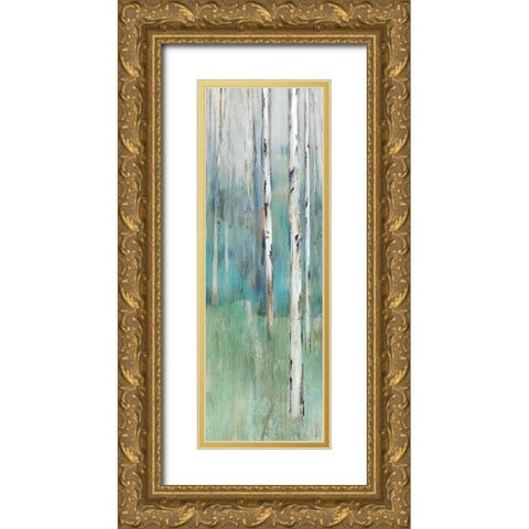 Foothills II  Gold Ornate Wood Framed Art Print with Double Matting by Isabelle Z