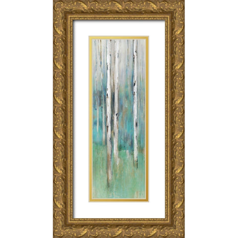 Foothills III  Gold Ornate Wood Framed Art Print with Double Matting by Isabelle Z