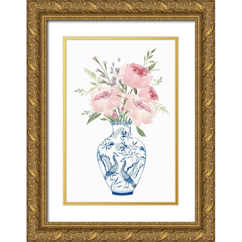 Ever Thine  Gold Ornate Wood Framed Art Print with Double Matting by Isabelle Z