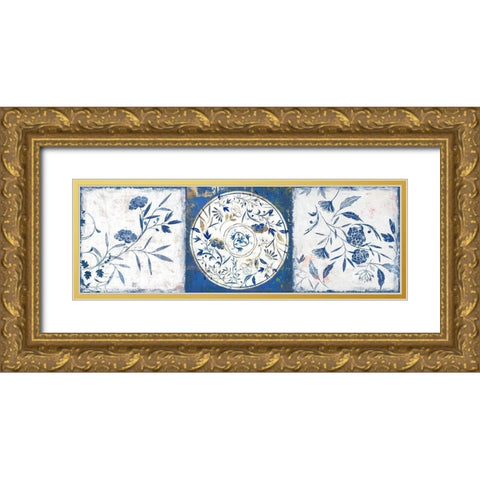 Indgio Ceramics I  Gold Ornate Wood Framed Art Print with Double Matting by Isabelle Z