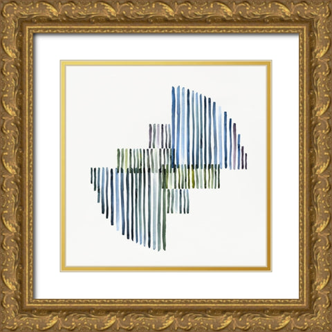 Interlude I  Gold Ornate Wood Framed Art Print with Double Matting by Isabelle Z