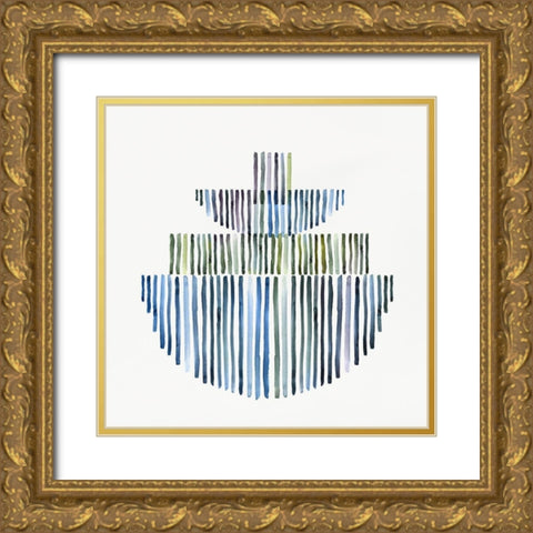 Interlude II  Gold Ornate Wood Framed Art Print with Double Matting by Isabelle Z