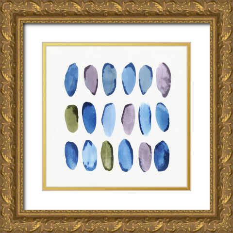 In Queue II  Gold Ornate Wood Framed Art Print with Double Matting by Isabelle Z