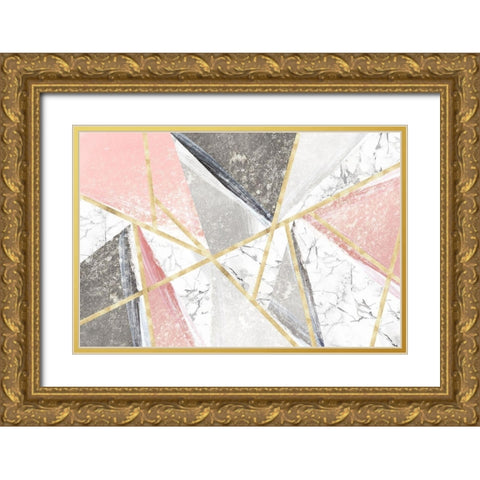 Goldie II  Gold Ornate Wood Framed Art Print with Double Matting by Isabelle Z