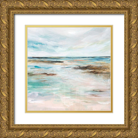 Midnight Clear I  Gold Ornate Wood Framed Art Print with Double Matting by Isabelle Z