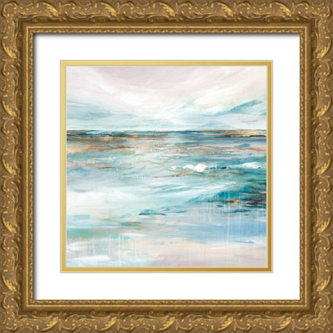 Midnight Clear II  Gold Ornate Wood Framed Art Print with Double Matting by Isabelle Z