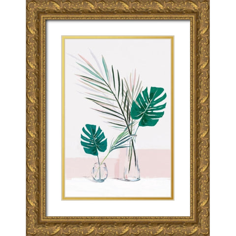 Riley  Gold Ornate Wood Framed Art Print with Double Matting by Isabelle Z