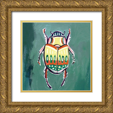 Bugs Life  Gold Ornate Wood Framed Art Print with Double Matting by Isabelle Z