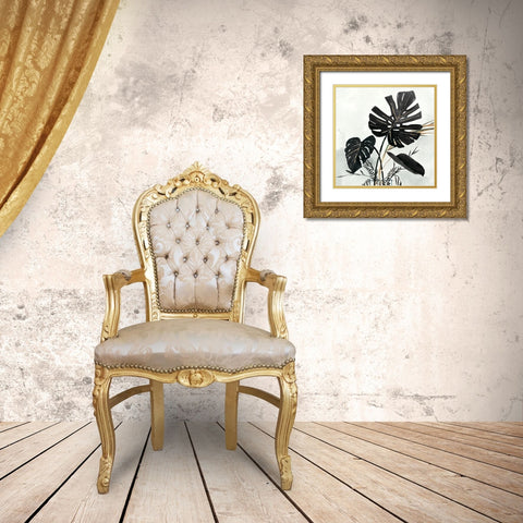 Oasis Palms II  Gold Ornate Wood Framed Art Print with Double Matting by Isabelle Z