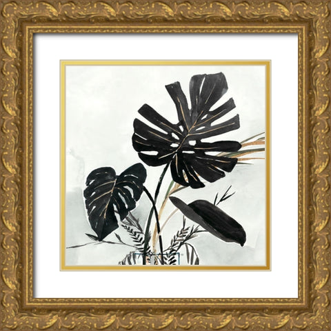 Oasis Palms II  Gold Ornate Wood Framed Art Print with Double Matting by Isabelle Z