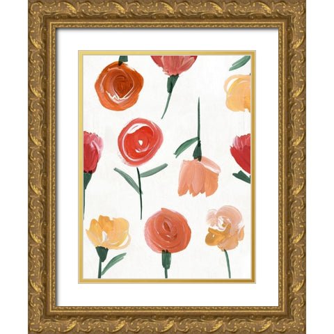 Elliot II  Gold Ornate Wood Framed Art Print with Double Matting by Isabelle Z
